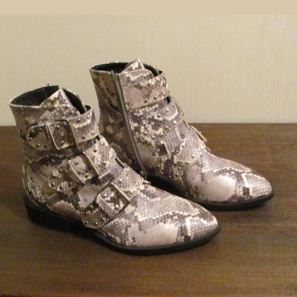 Steven brand Faux Python booties - Picture 1 of 5